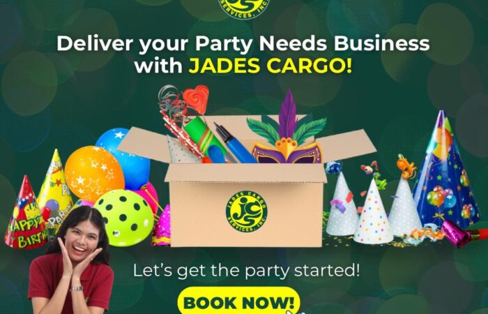 Balloons? Party hats?  — Start your celebration right with Jades Cargo!   We del…