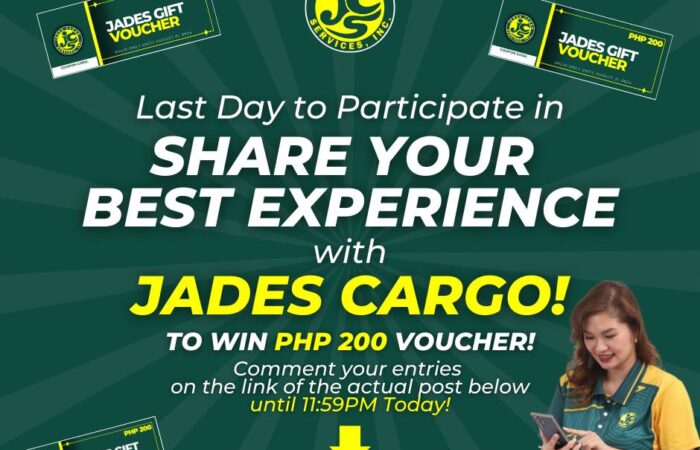 Last call na, Ka-Jades!  We want to hear your experience with us. Share your bes…