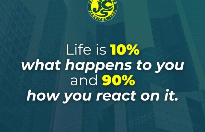 It is not about the problem, it’s about how we react on it. Sa buhay, 10% lang t…