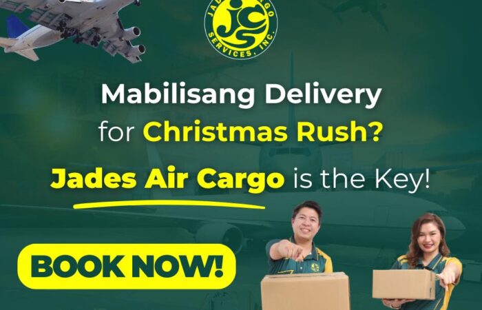 Christmas Rush is coming!  

Kung mabilisang delivery lang ang hanap, Jades Air …