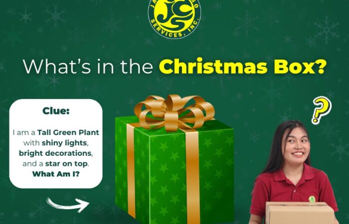 Hi Ka-Jades!  

Can you guess what’s inside the Christmas Gift Box?  

Hmmm…Comm…