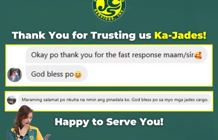 We are so grateful to read all your feedbacks Ka-Jades!  

Happy to serve you al…