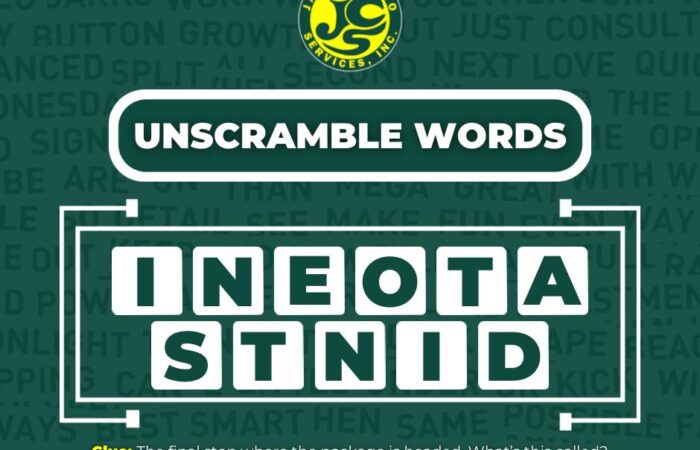 Can you unscramble the word?  

Here’s the clue: This is the final stop where th…