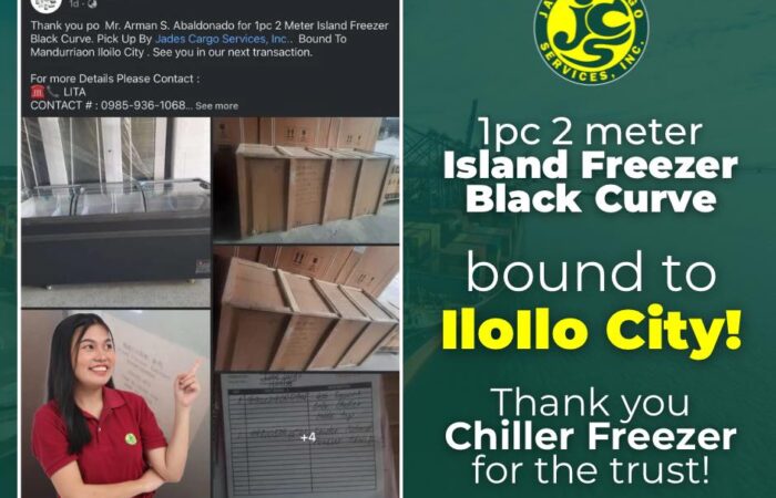 Thank you Chiller Freezer for trusting Jades Cargo para sa pagdeliver ng 1pc 2 m…