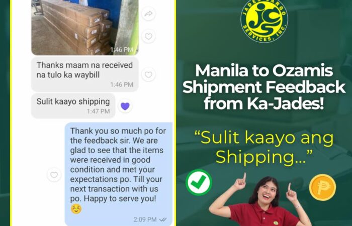 Wow! What a feedback from our Ka-Jades from Ozamis  

Maraming salamat sa patulo…