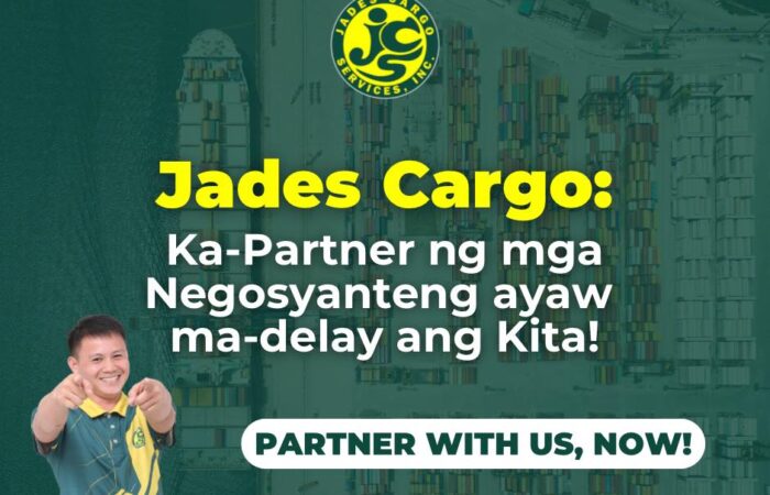 Jades Cargo:
Ka-Partner ng mga negosyanteng hindi pwedeng madelay ang kita!
Dahi…