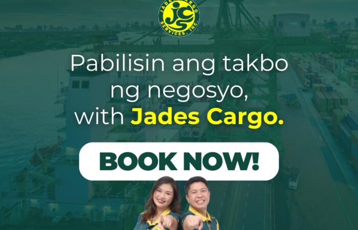 Pabilisin ang takbo ng negosyo with Jades Cargo Services Inc.!

Walang patumpik…