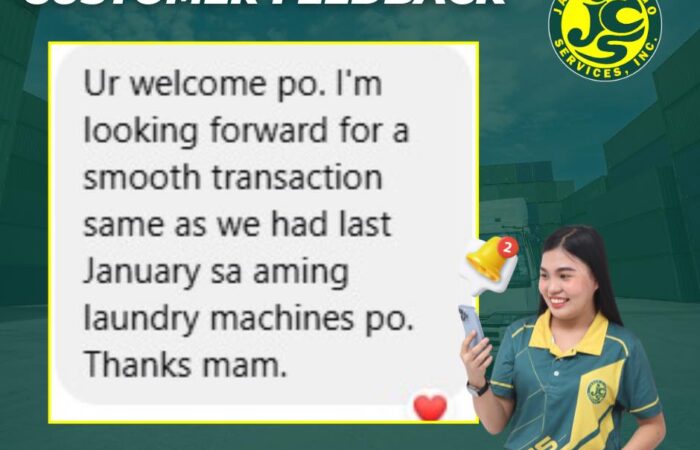 Spotted: Happy customer na successful ang delivery ng laundry machines!

Sa Jad…