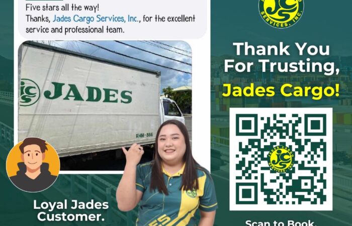 “Five stars all the way! Thanks, Jades Cargo Services, Inc., for the excellent …