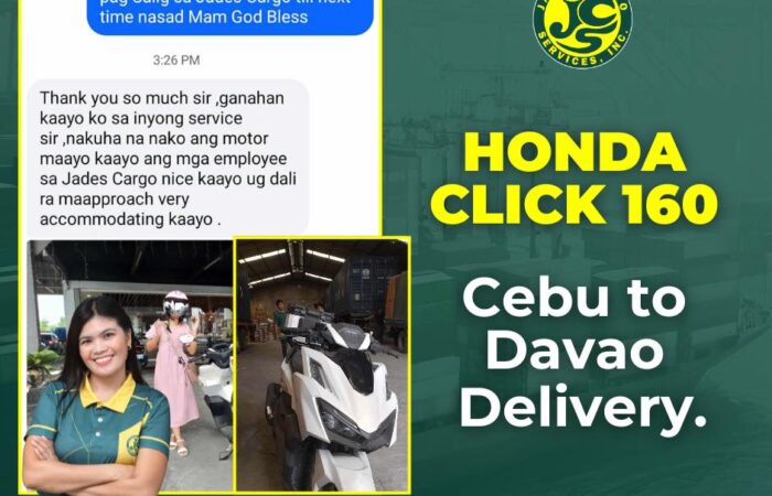 “Ganahan kaayo ko sa inyong service, maayo kaayo ang mga employee sa Jades Cargo…