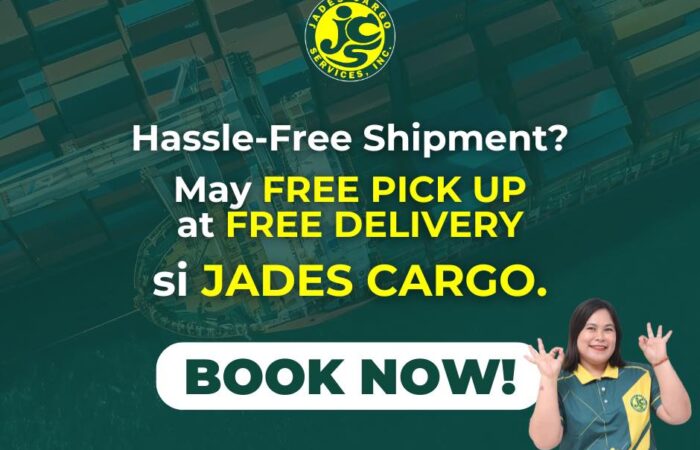 Hassle-free shipment?  Yes na yes with Jades Cargo!

May FREE PICK UP at FREE DE…