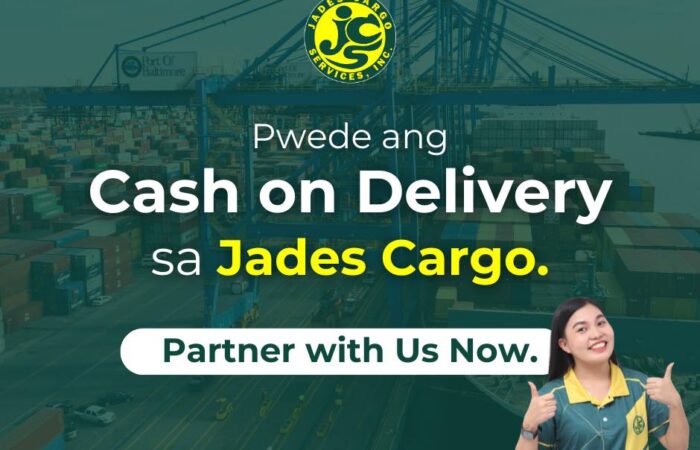 May Cargo ka? Pwede rin ang COD! 
Sa Jades Cargo Services, Inc., mas pinadali an…