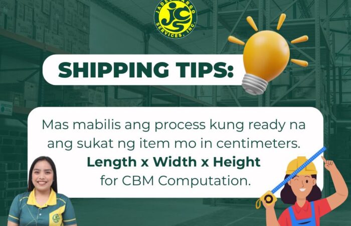 Shipping Tip!
Mas mabilis ang process kung ready na ang sukat ng item mo 

Ihan…