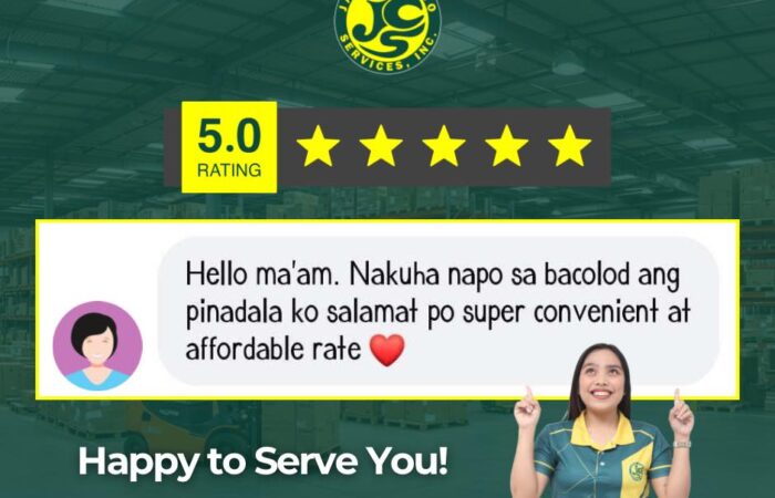 5-Star Rating Alert!
“Hello Ma’am. Nakuha na po sa Bacolod ang pinadala ko. Sal…