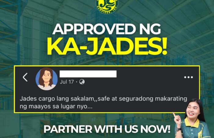 “Jades Cargo lang sakalam! Safe at seguradong makakarating ng maayos sa lugar n…